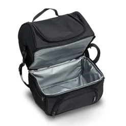 Torba termiczna Rpet z dwiema przegródkami / Ecolunch / Czarny IP30038711