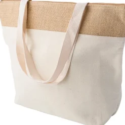 Torba termoizolacyjna z bawełny i juty / Khaki V4891-25