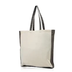 Torba z bawełny 100%, gramatura 180 g/m2 / DualCotton / Ciemnoszary IP31018396