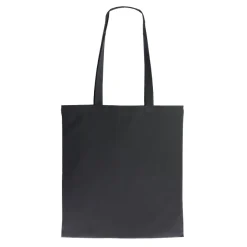 Torba z bawełny organicznej długa 140g/m² 38x42 cm / Czarny LT95377-N0002