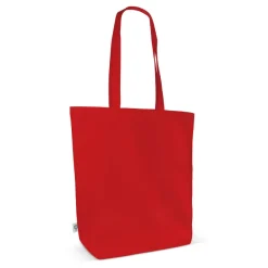 Torba z bawełny organicznej długa 270g/m² 42x12x43 cm / Czerwony LT95379-N0021