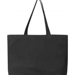 Torba z bawełny organicznej z długimi uszami 270 g/m2 BARI / Czarny 322903