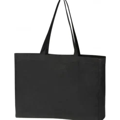 Torba z bawełny organicznej z długimi uszami 270 g/m2 BARI / Czarny 322903
