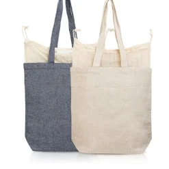 Torba z bawełny z recyklingu 190g z workiem / Marette / Beżowy IP31115481