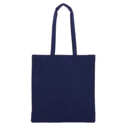 Torba z bawełny z recyklingu z dnem 140g/m² 38x10x42cm / Ciemnoniebieski LT95242-N0010