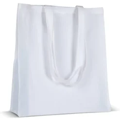 Torba z bawełny z recyklingu z dnem 140g/m² 38x10x42cm / Biały LT95242-N0001