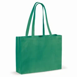 Torba z bawełny z recyklingu z dnem 140g/m² 49x14x37cm / Ciemnozielony LT95243-N0030