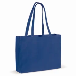 Torba z bawełny z recyklingu z dnem 140g/m² 49x14x37cm / Niebieski LT95243-N0011