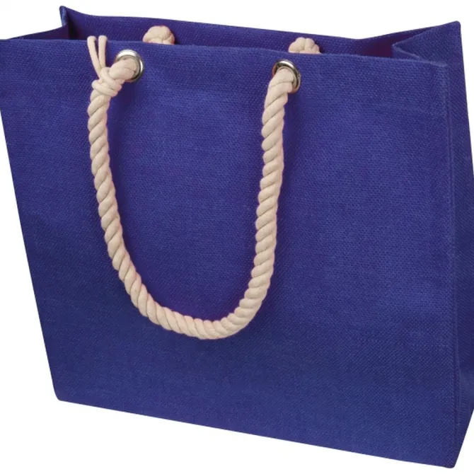 Torba z juty z portfelem MILDRED / Niebieski 6086504