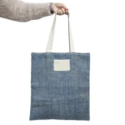 Torba z juty z rączkami 100% bawełny / ZigJute / Royal blue IP31113864