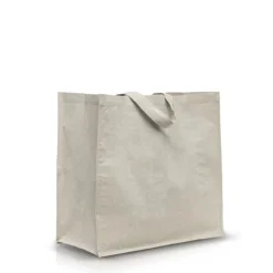 Torba z recyklingowej bawełny 180g z laminowanym wnętrzem / SHOPPER / Beżowy IP31117381
