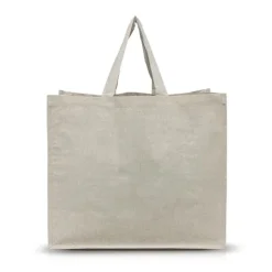 Torba z recyklingowej bawełny 180g z laminowanym wnętrzem / SHOPPER / Beżowy IP31117381