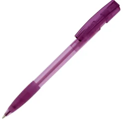 Transparentny długopis Nash / Transparentny / purpurowy LT80802-N0472