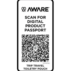 Trip Aware™, kosmetyczka podróżna wykonana z materiałów z recyklingu, 2 l / Czarny 12076790