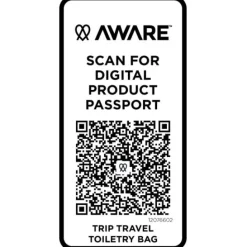 Trip Aware™, kosmetyczka podróżna wykonana z materiałów z recyklingu, 6 l / Złamana biel 12076602