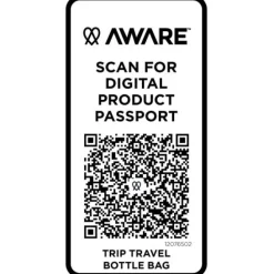 Trip Aware™, torba na butelki wykonana z materiałów z recyklingu, 2 l / Hale Blue 12076555