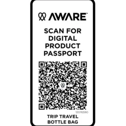 Trip Aware™, torba na butelki wykonana z materiałów z recyklingu, 2 l / Czarny 12076590