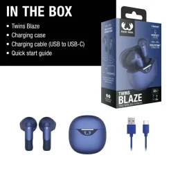 3TW2200 I Fresh 'n Rebel Twins Blaze - True Wireless earbuds with ENC / Stalowoszary LT49729-N0035