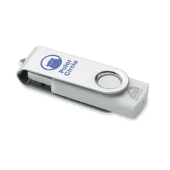 USB 16G z ABS z recyklingu     MO2080-06 / Biały MO2080-06-16G