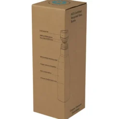 Vasa butelka ze stali nierdzwenej z recyklingu z miedzianą izolacją próżniową o pojemności 500 ml posiadająca certyfikat RCS / Czerwony 10073621