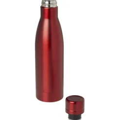 Vasa butelka ze stali nierdzwenej z recyklingu z miedzianą izolacją próżniową o pojemności 500 ml posiadająca certyfikat RCS / Czerwony 10073621