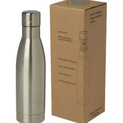Vasa butelka ze stali nierdzwenej z recyklingu z miedzianą izolacją próżniową o pojemności 500 ml posiadająca certyfikat RCS / Tytanowy 10073682