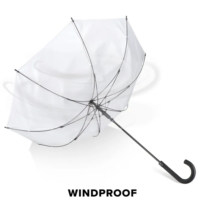 Verdure 190T Pongee 23" Wiatroodporny parasol z uchwytem, automatyczny / Biały LT97119-N0001
