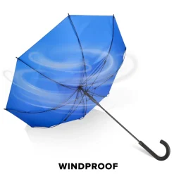 Verdure 190T Pongee 23" Wiatroodporny parasol z uchwytem, automatyczny / Niebieski LT97119-N0011