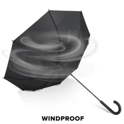 Verdure 190T Pongee 23" Wiatroodporny parasol z uchwytem, automatyczny / Pomarańczowy LT97119-N0026