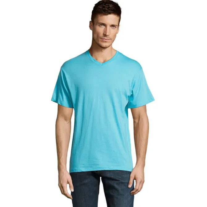 VICTORY Męski T-SHIRT 150g / Niebieski Atol S11150-AL-3XL