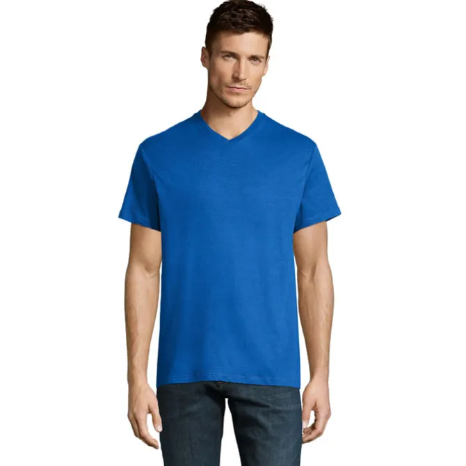 VICTORY Męski T-SHIRT 150g / Niebieski S11150-RB-3XL