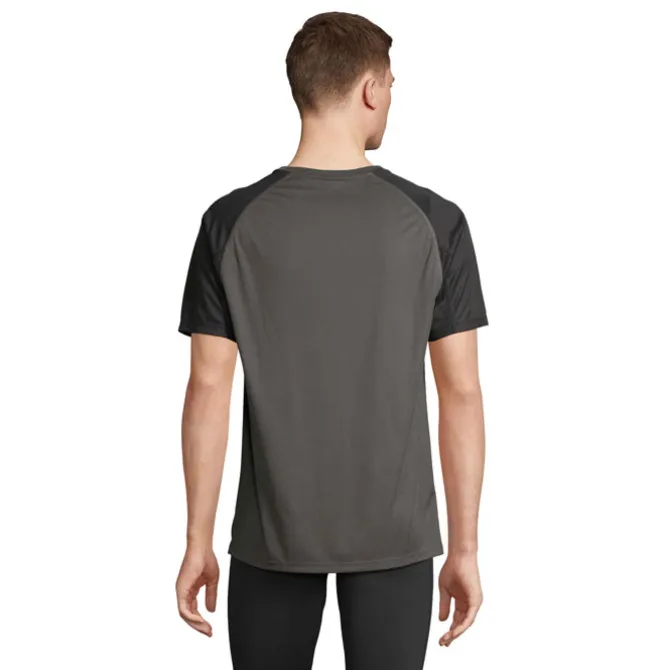 VORTEX RAGLAN T-SHIRT / Black/Charcoal Grey S04787-BI-M