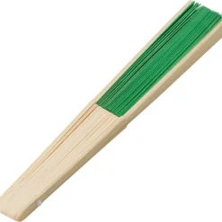 Wachlarz z bambusa / Limonkowy V2201-09