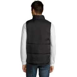 WARM Męska kamizelka 210g / Czarny / Czarny opal S44002-BK-5XL