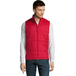 WARM Męska kamizelka 210g / Czerwony S44002-RD-5XL