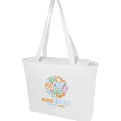 Weekender torba na zakupy z materiału z recyklingu o gramaturze 500 g/m² / Biały 12071201