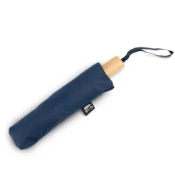 Wiatroodporny parasol manualny RPET, składany | Uksan / Granatowy VA067-04