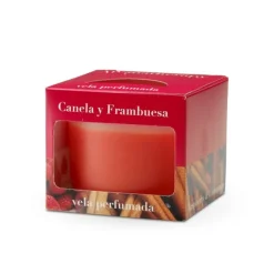 Świeca Cordoba 9x7,5cm Cinnamon - raspberry CERERIA MOLLA / Czerwony B3CM-13001