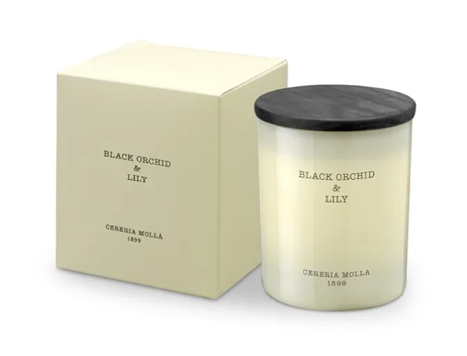 Świeca Premium 230g Black Orchid and Lily CERERIA MOLLA / Beż B3CM-5543