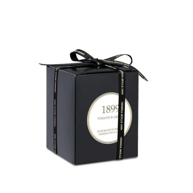Świeca Premium 230g Tobacco and Amber CERERIA MOLLA / Biały, złoty B3CM-6660