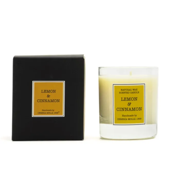 Świeca Santiago 230g Lemon and cinnamon CERERIA MOLLA / Przezroczysty B3CM-5502