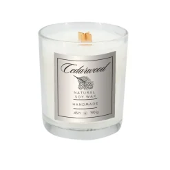 Świeca sojowa 190g Cedarwood / Przeźroczysty PS0002