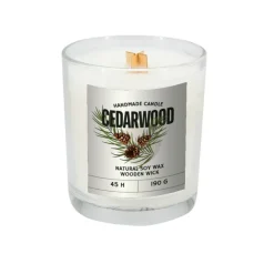 Świeca sojowa 190g Cedarwood / Przeźroczysty PS0002