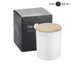 Świeca sojowa 220g - Library - VERA YOUNG / Biały 12103-01