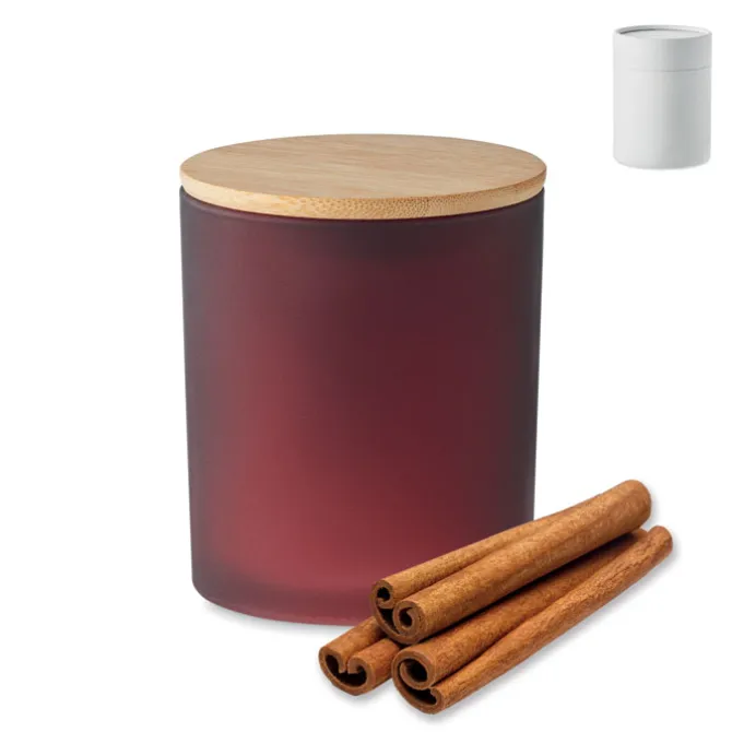 Świeca woskowa roślinna 280 gr / Burgund MO6621-02