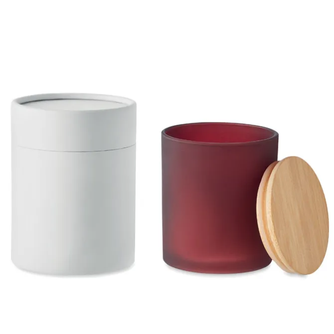 Świeca woskowa roślinna 280 gr / Burgund MO6621-02