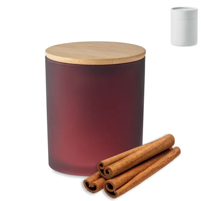 Świeca woskowa roślinna 200 gr / Burgund MO6613-02