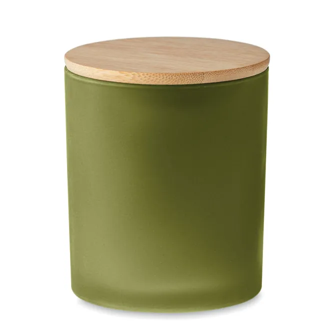 Świeca woskowa roślinna 280 gr / Zielony MO6621-09