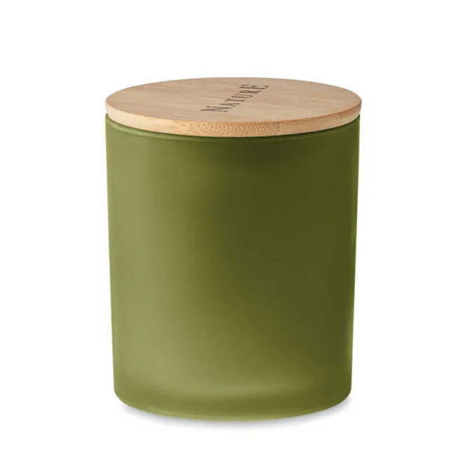 Świeca woskowa roślinna 200 gr / Zielony MO6613-09