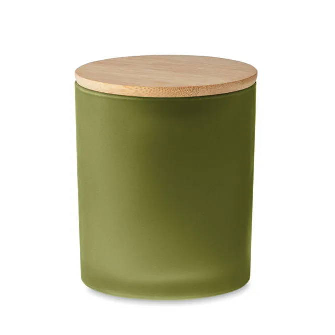 Świeca woskowa roślinna 200 gr / Zielony MO6613-09